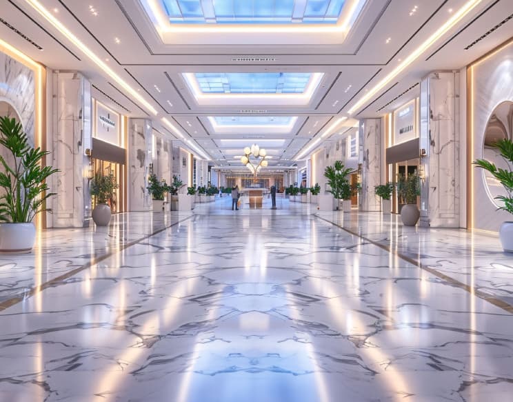 Grand Lobby with Modern Interiors